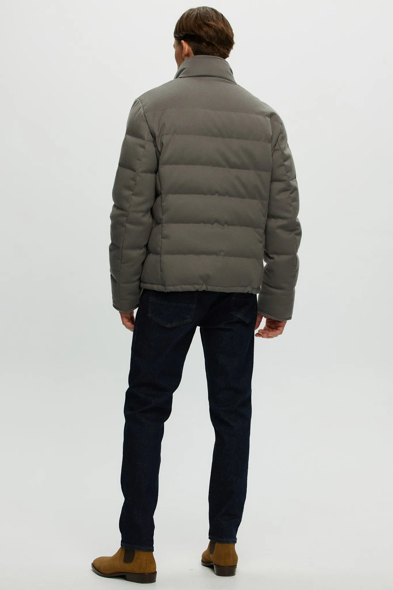 Men's Loro Piana Cashmere Quilted Down Jacket