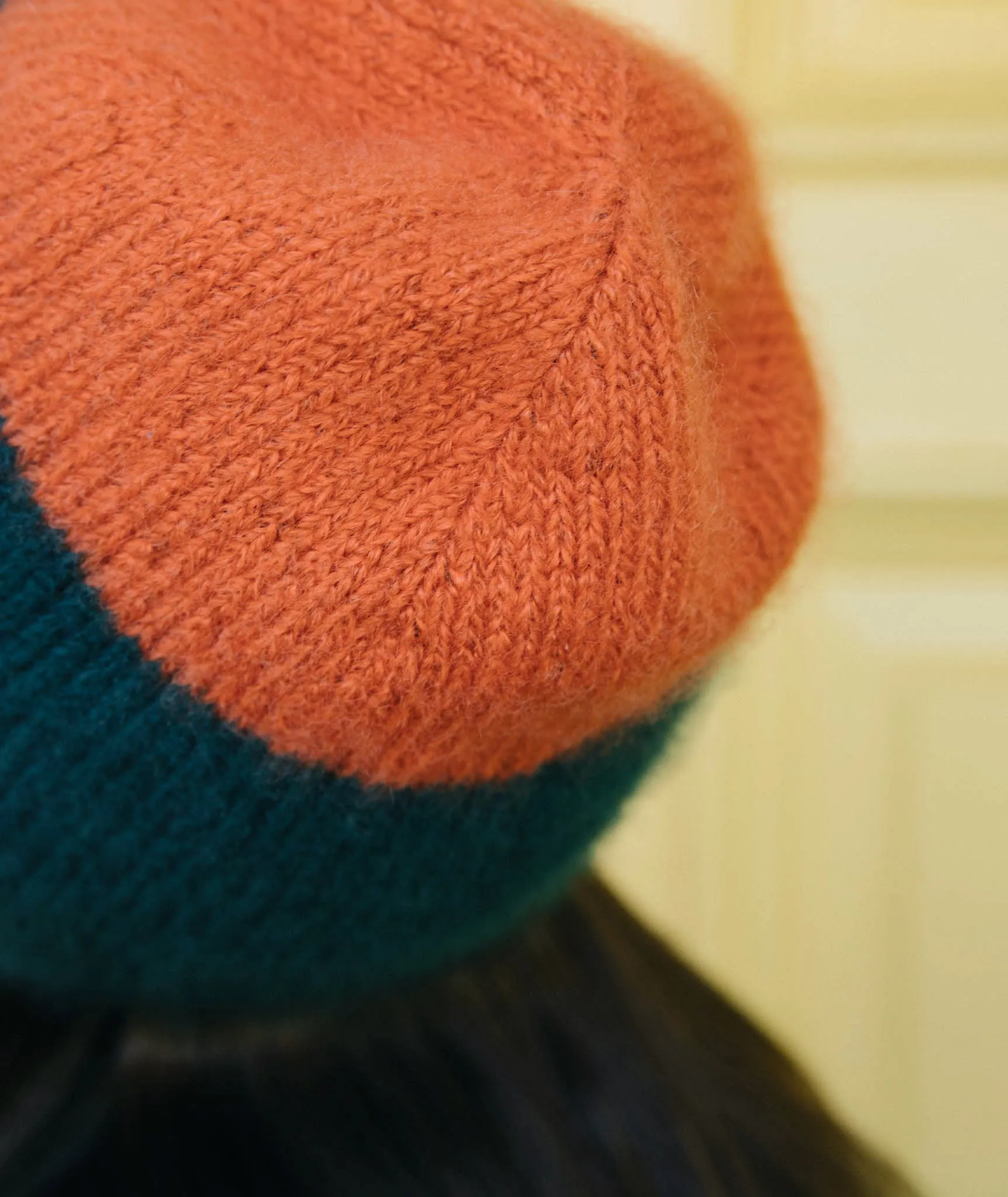 Minimalist Hat: Color-Blocked Version Using Lang Cashmere Light