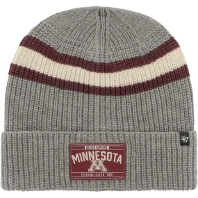 Minnesota Golden Gophers '47 Brand Dark Gray Penobscot Cuff Knit Beanie