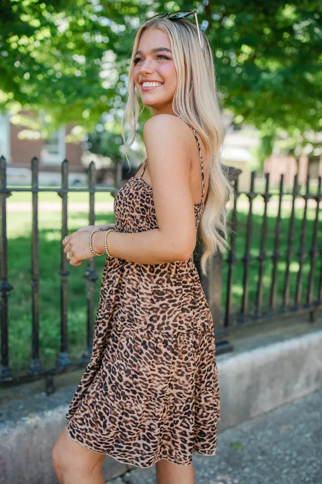 Need You More Leopard Printed Babydoll Dress