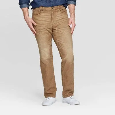 New - Goodfellow & Co Men's Tall Mid Rise Straight Leg Fit Below Knee Denim Jeans