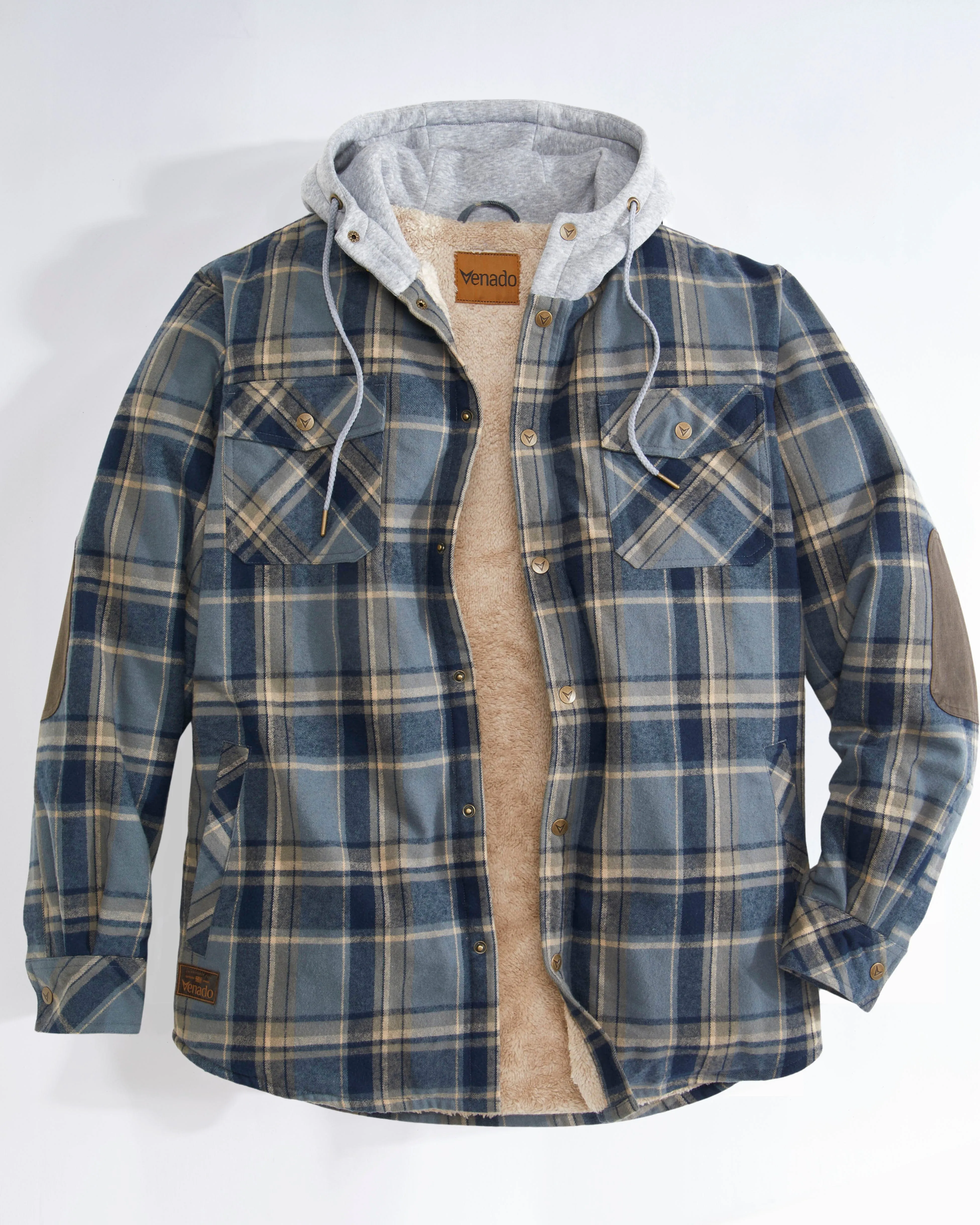 NorthWoods Berber Lined Hooded Shirt Jacket