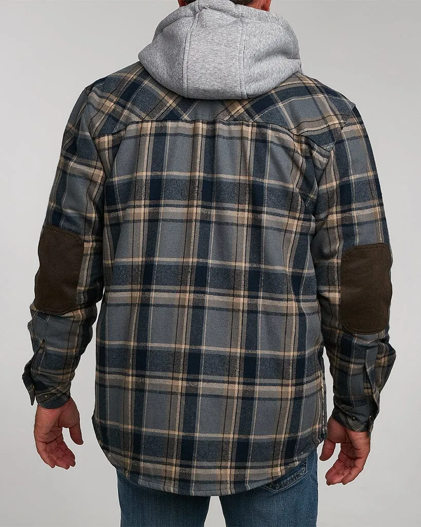 NorthWoods Berber Lined Hooded Shirt Jacket