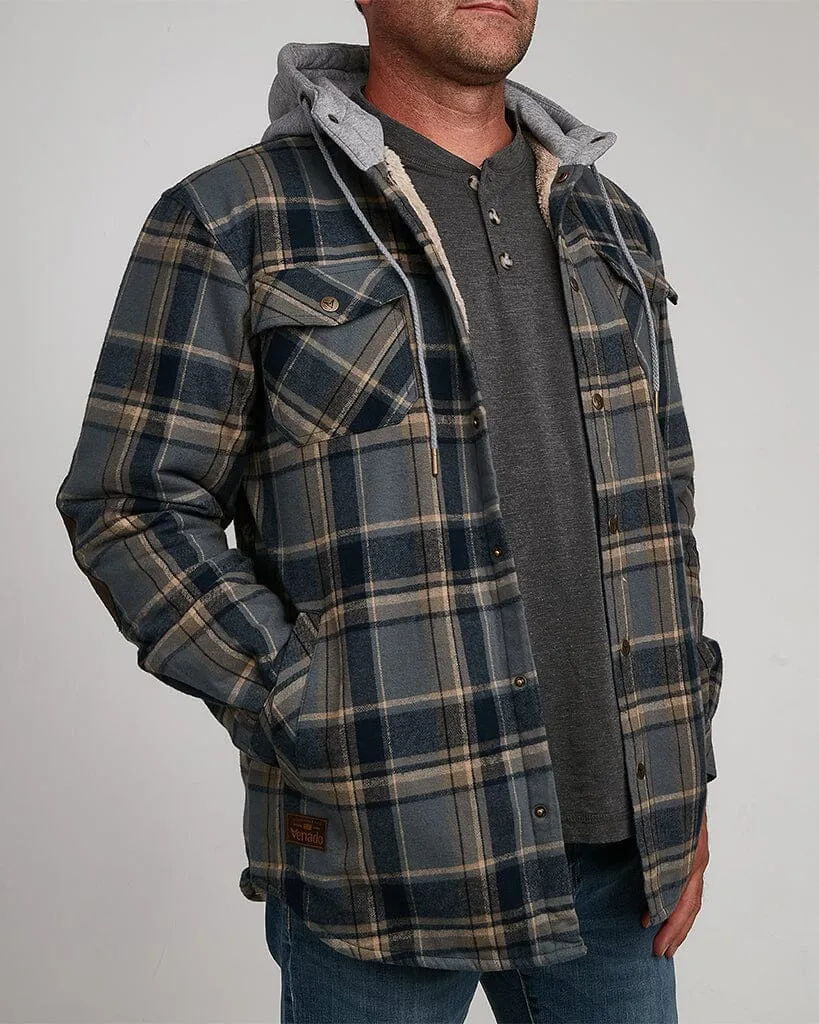 NorthWoods Berber Lined Hooded Shirt Jacket