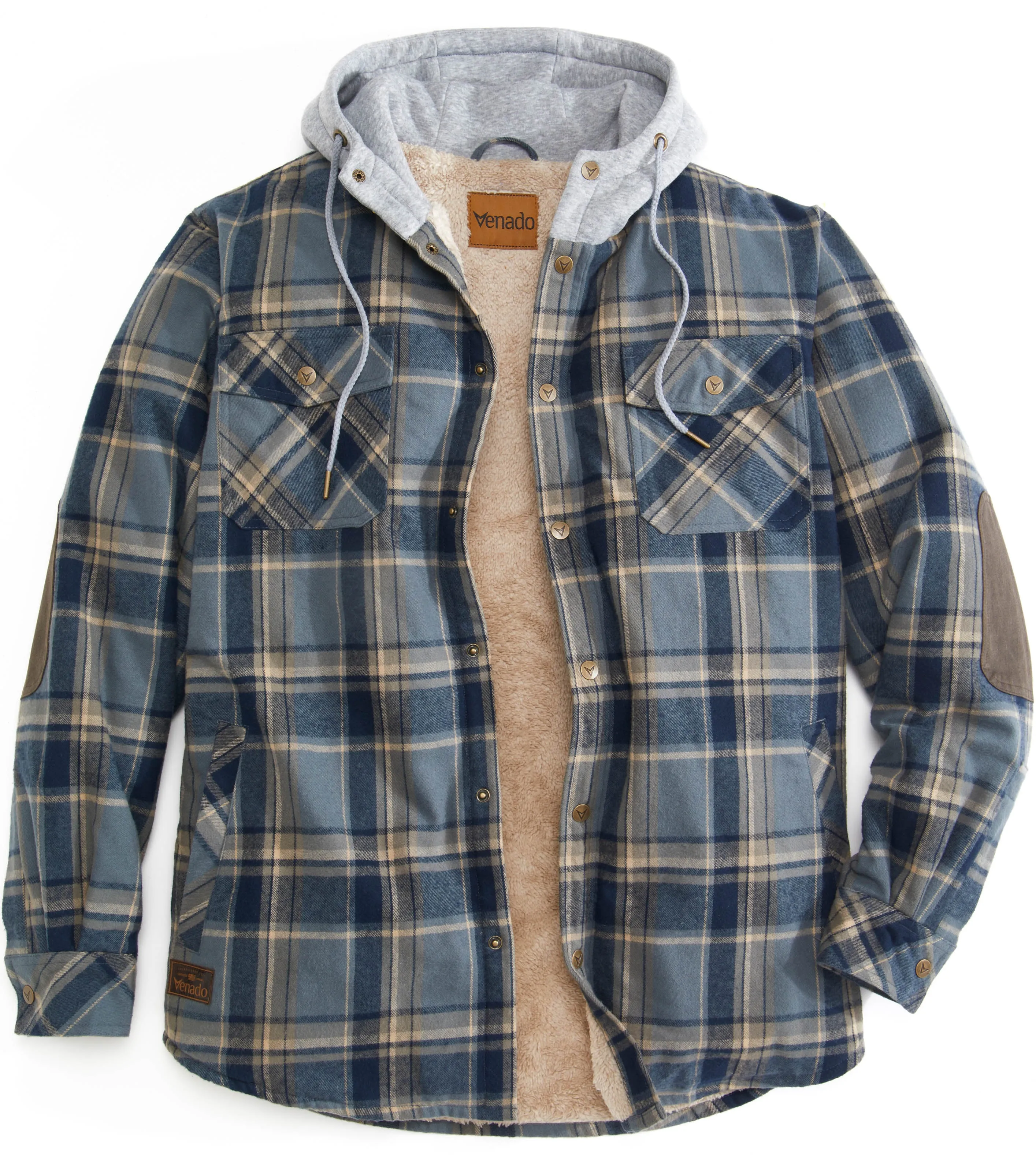 NorthWoods Berber Lined Hooded Shirt Jacket