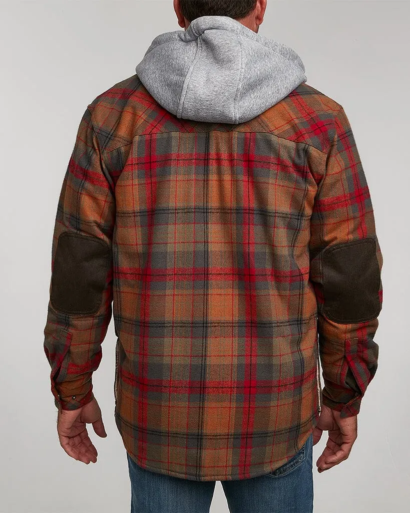 NorthWoods Berber Lined Hooded Shirt Jacket