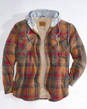 NorthWoods Berber Lined Hooded Shirt Jacket