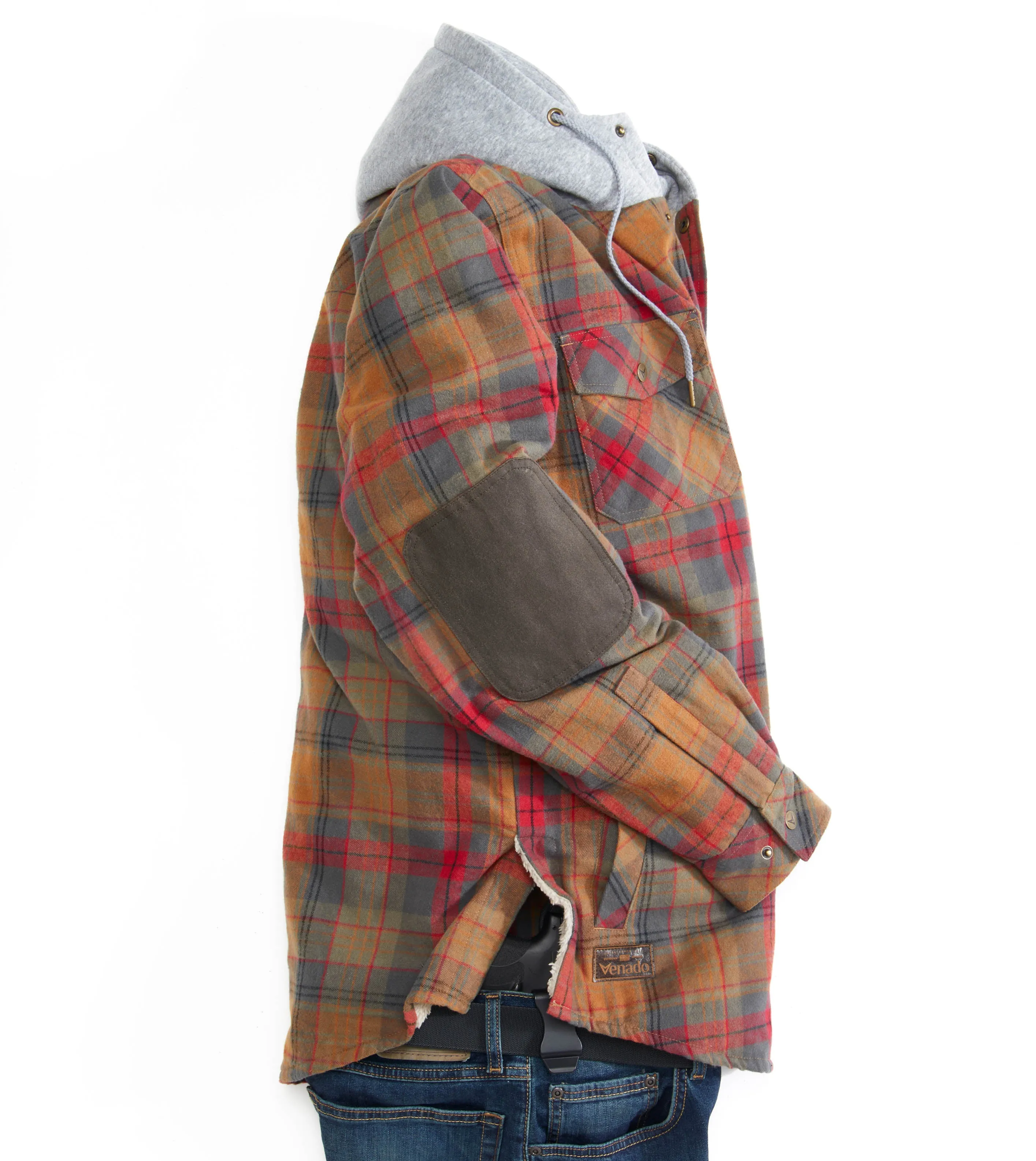 NorthWoods Berber Lined Hooded Shirt Jacket