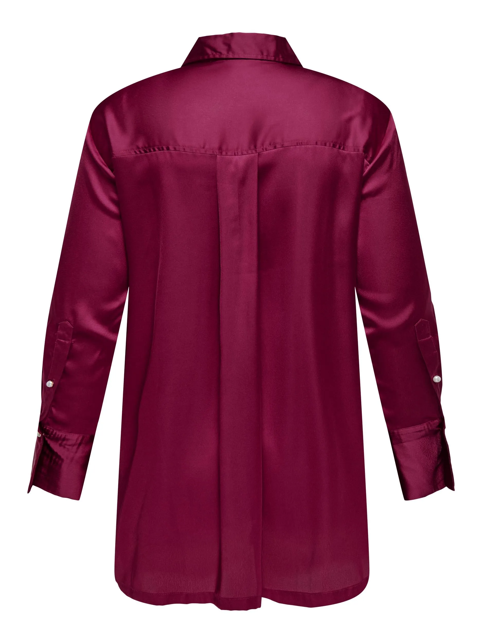 Only Carmakoma Satin Shirt in Plum