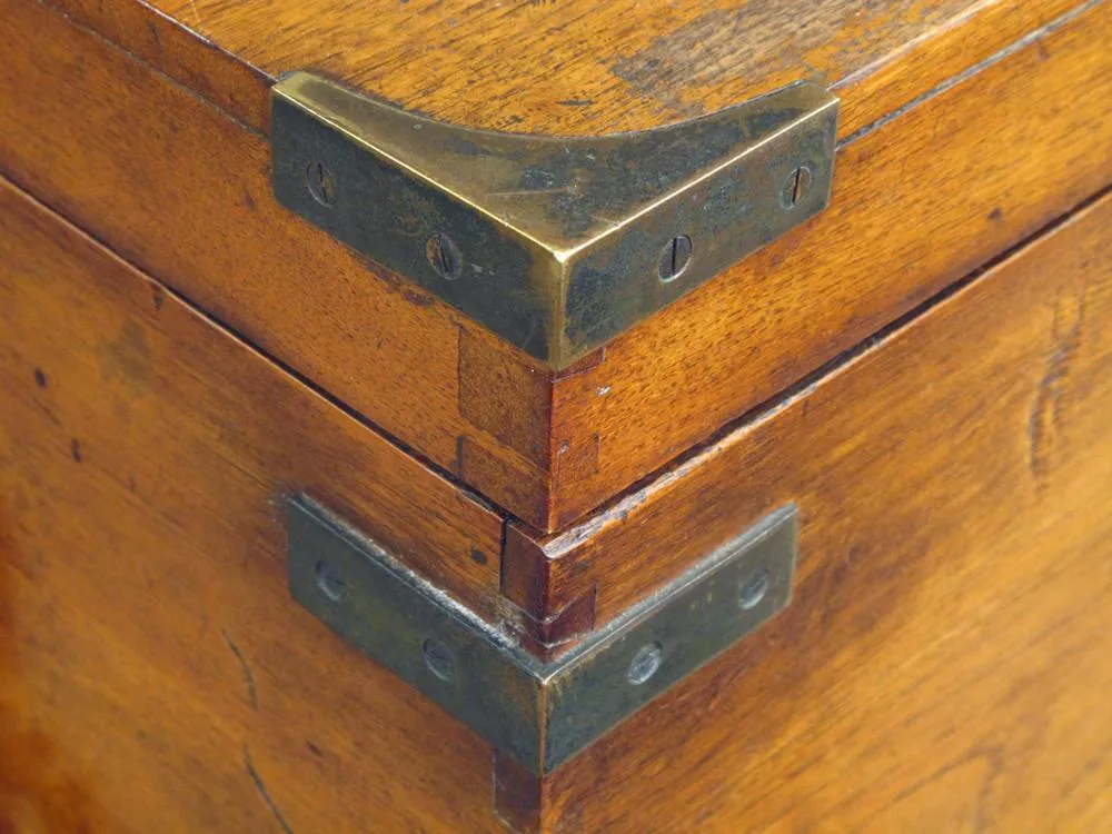 Original British Naval Named Captains Chest from the H.M.S. SIRIUS, Dated 1802