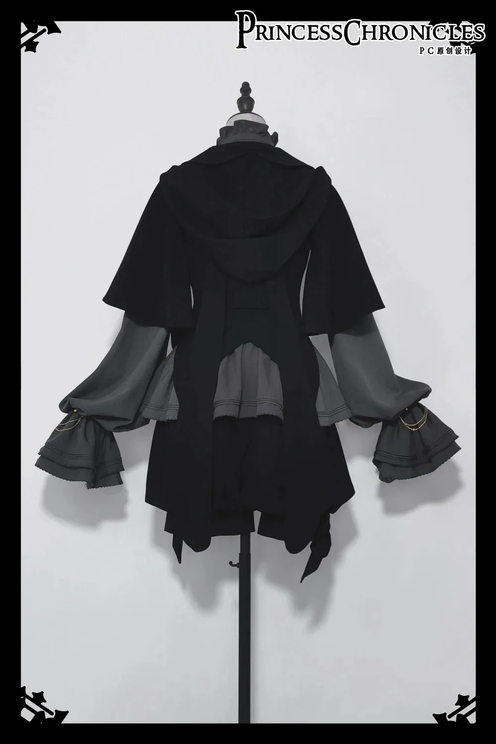 Ouji Lolita Gothic Hooded Rabbit Ear Cape / Short Pants / Long Sleeve Shirt by Princess Chronicles ~ Rabbit in Moonlight