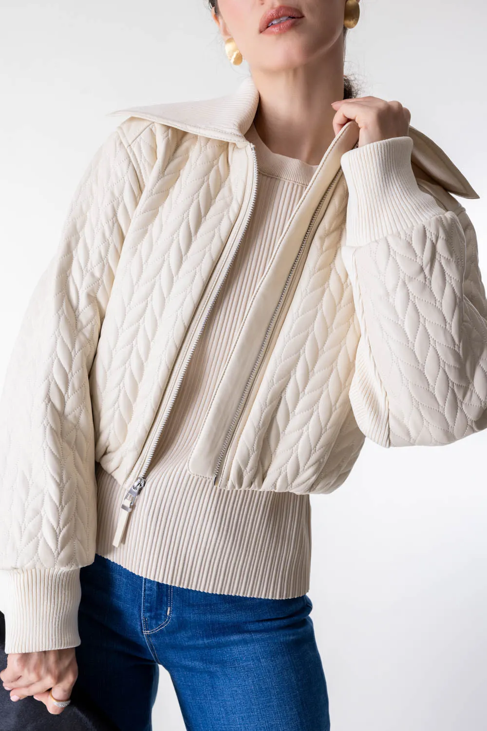 Palmer Quilted Cropped Jacket