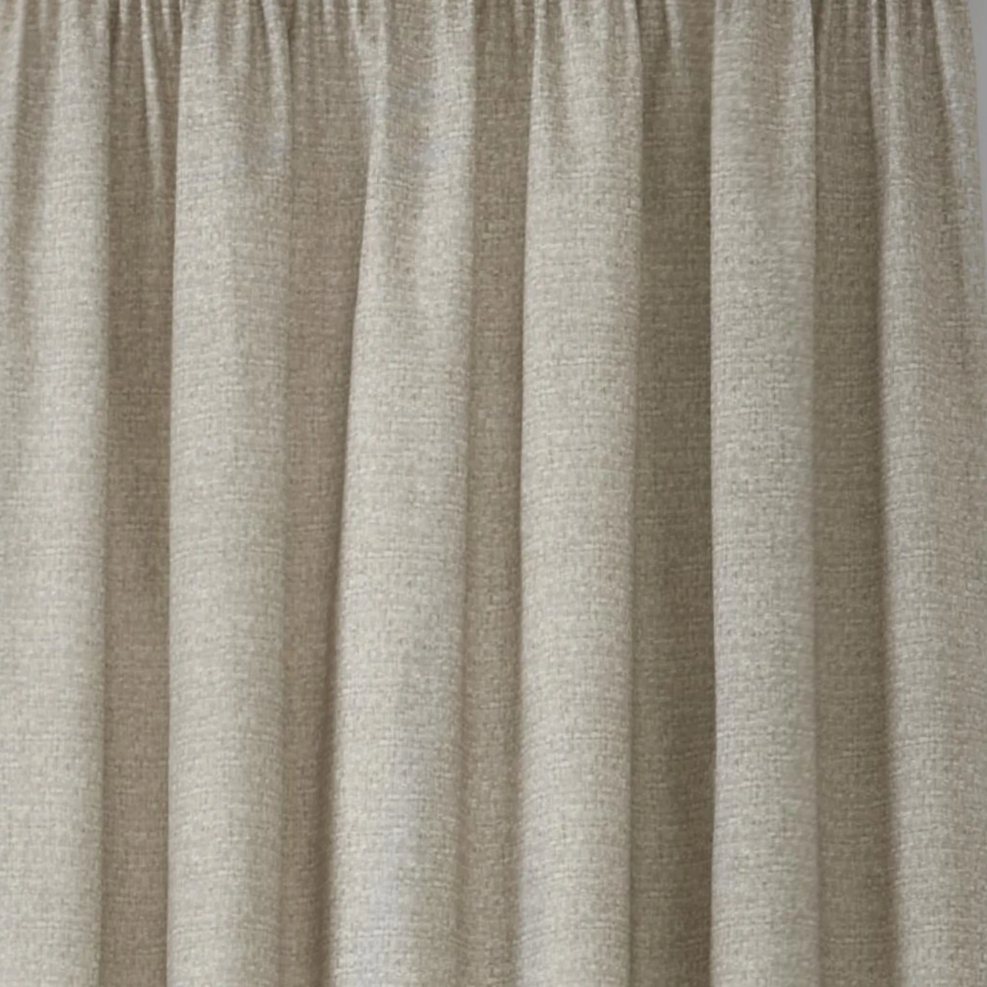 Pembrey Pair of Super Thermal Pencil Pleat Curtains in Natural