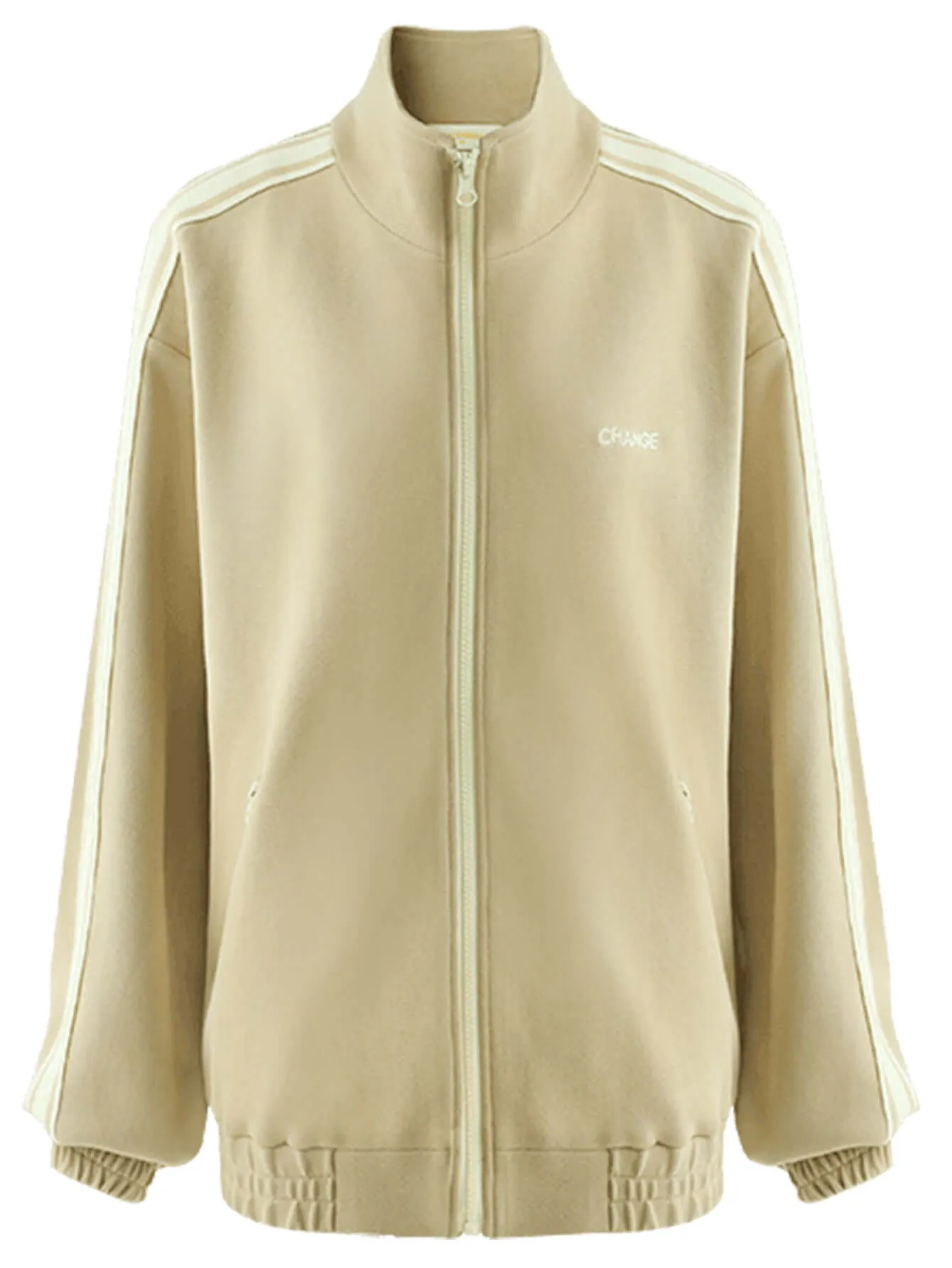 Performance Contrast Striped Running Jacket