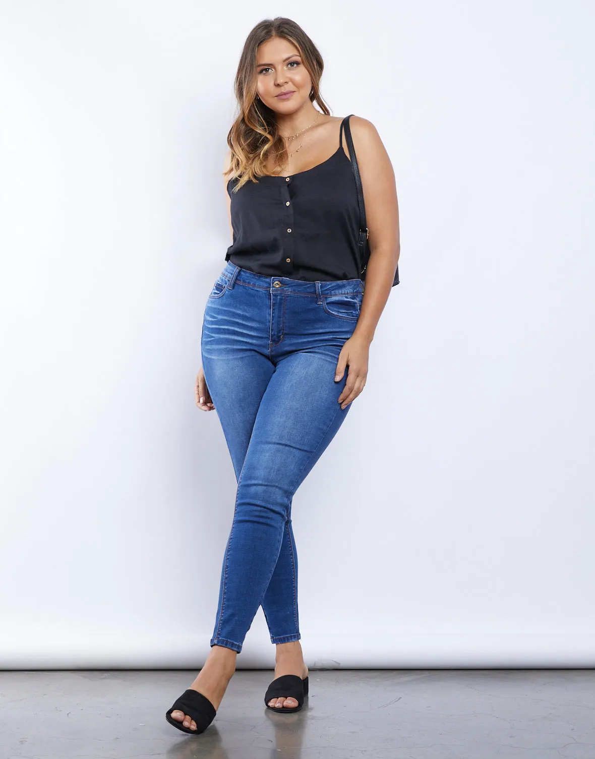 Plus Size Plain And Simple Jeans