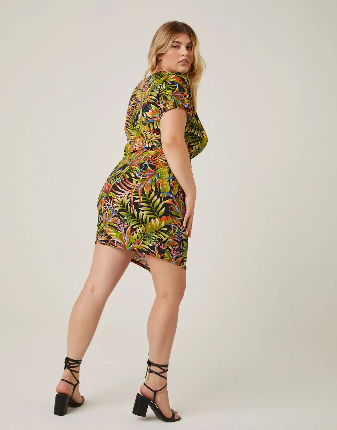 Plus Size Tropical Twist Dress