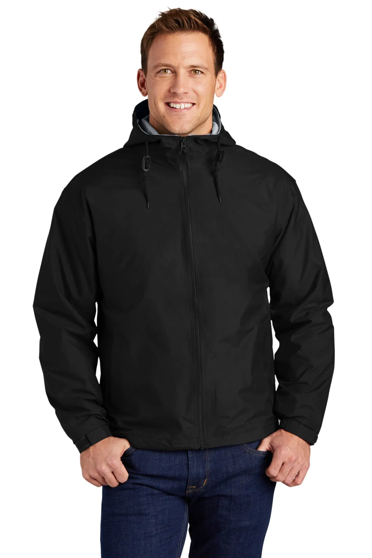 Port Authority Customized Team Jackets, Black/Light Oxford