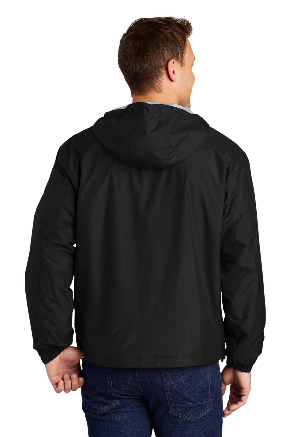 Port Authority Customized Team Jackets, Black/Light Oxford