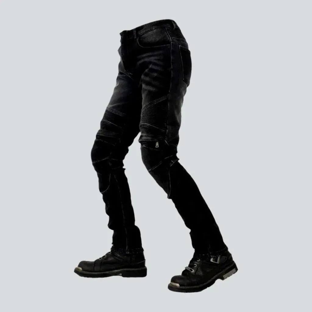 Protective men's moto jeans