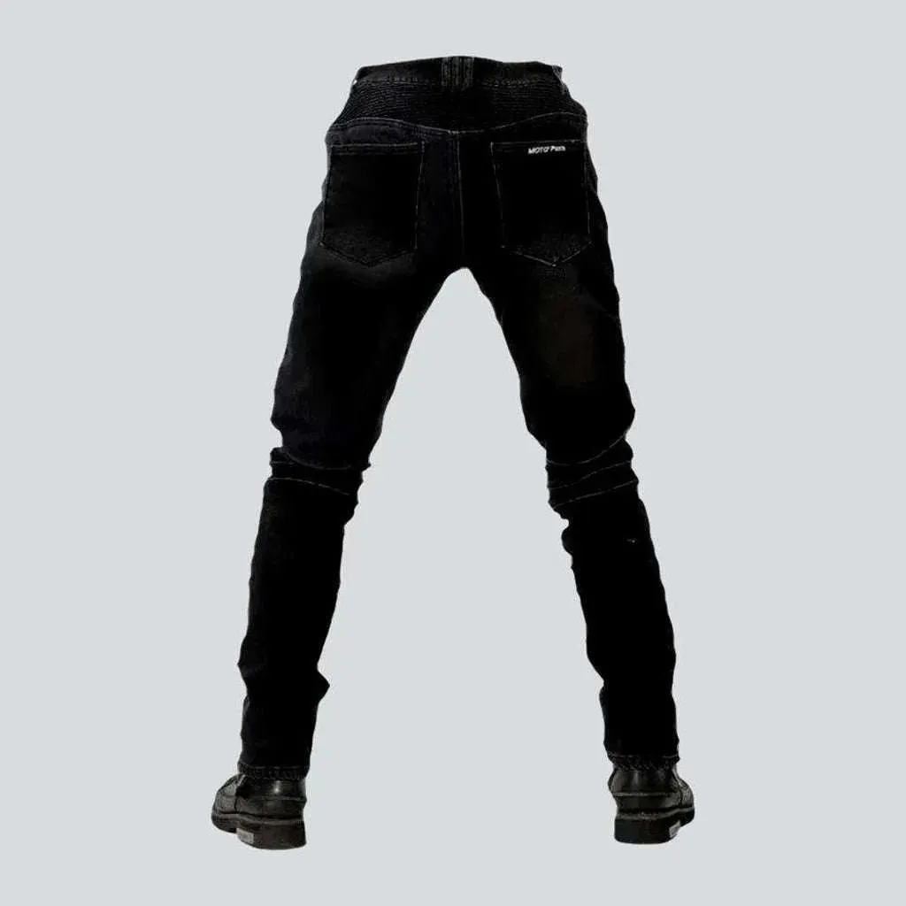 Protective men's moto jeans