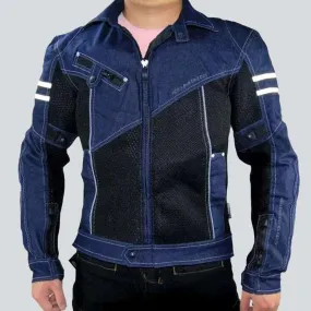 Protective slim riding jeans jacket