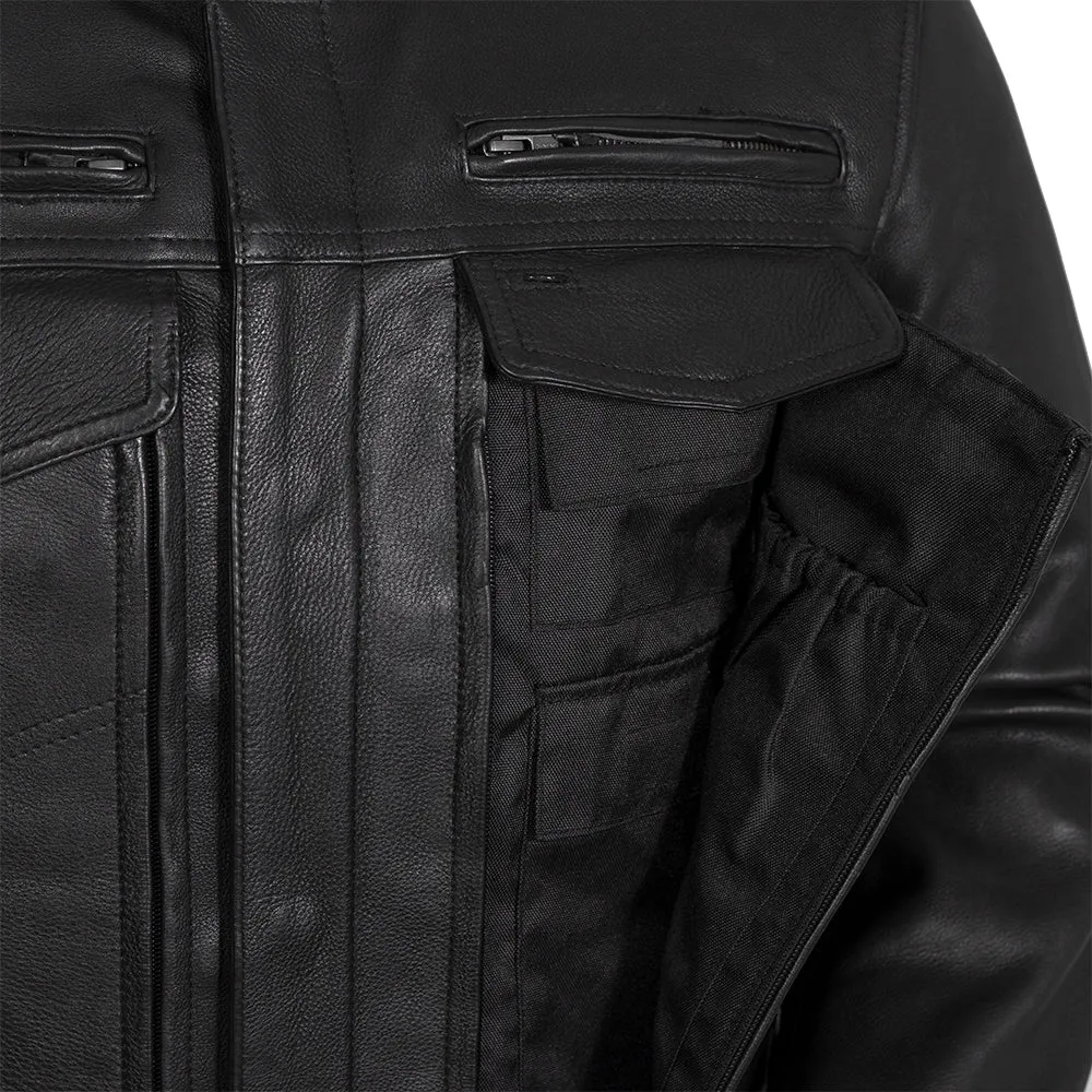 Raider Men's Motorcycle Leather Jacket