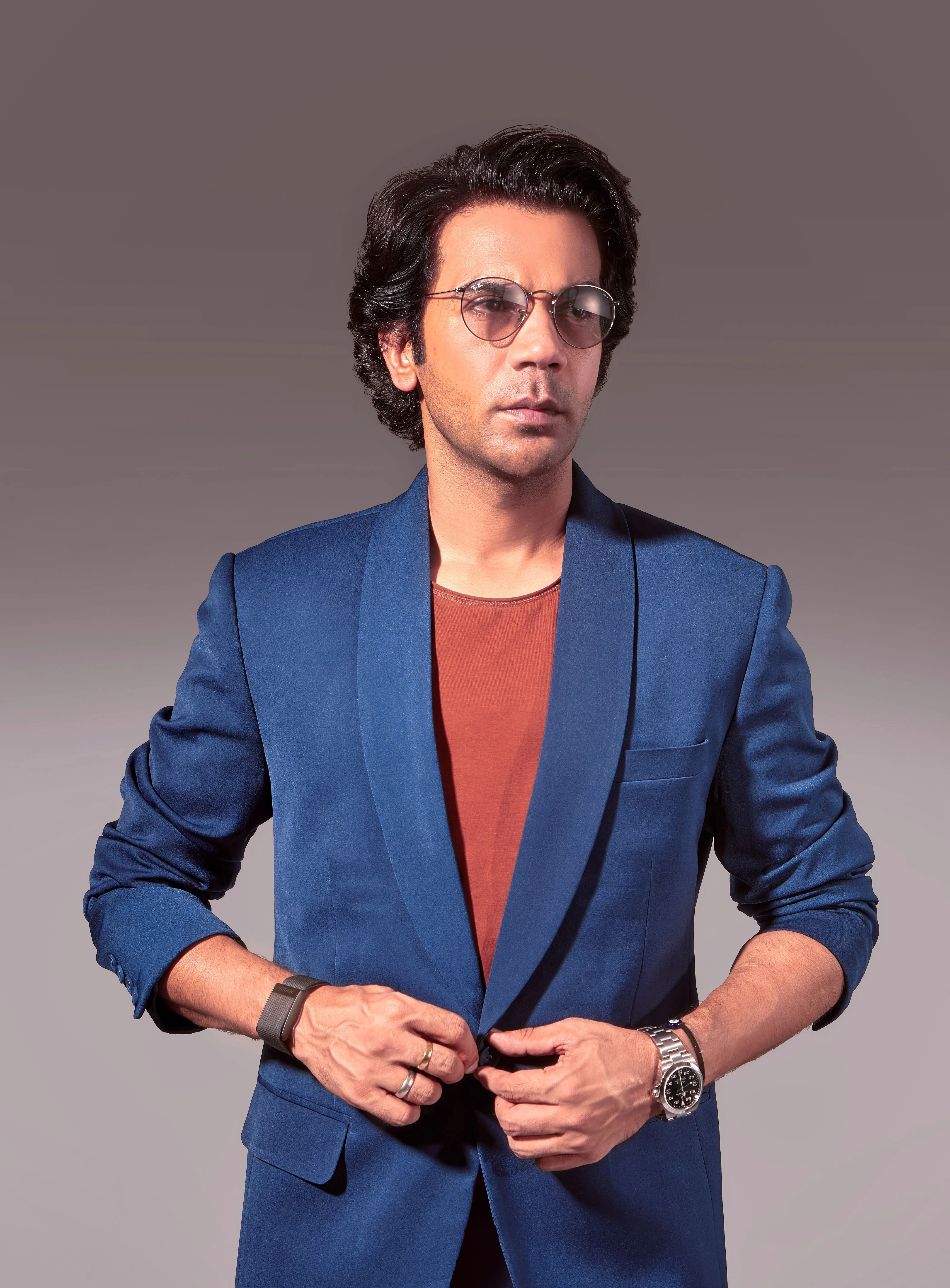 Rajkumar Rao In our Jade Blue Single Breasted Blazer Set from Matrix