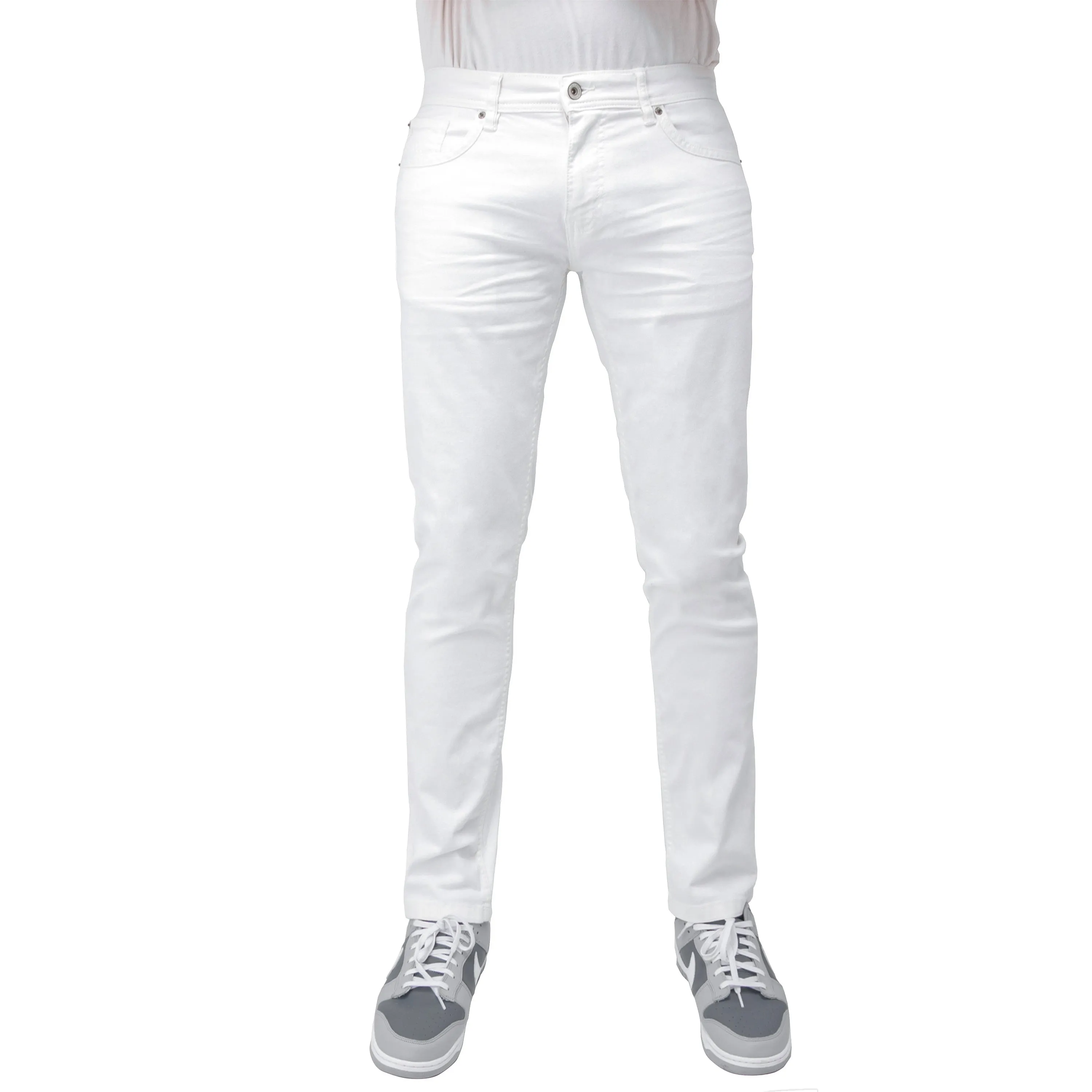 RAW X Men's Slim Skinny Fit Ripped Denim Pants