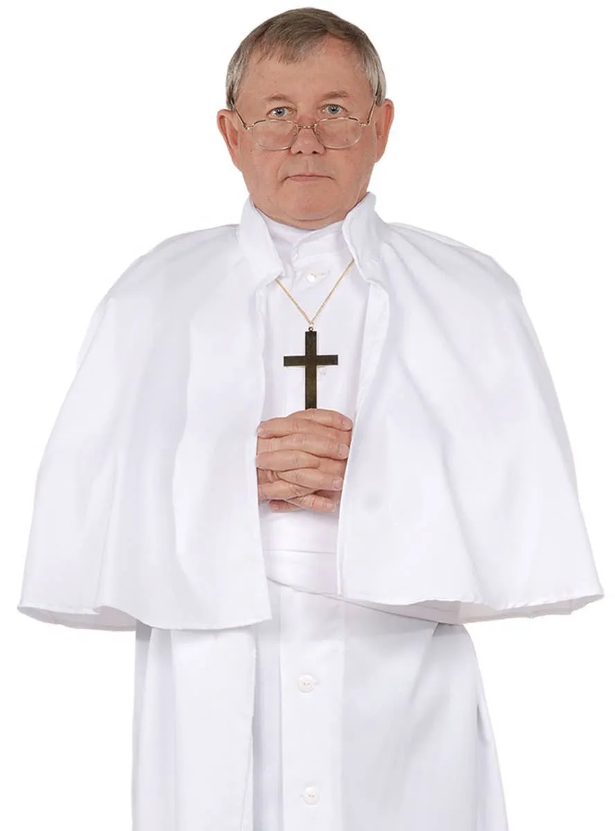 Religious Catholic Pope Plus Size Mens Fancy Dress Costume