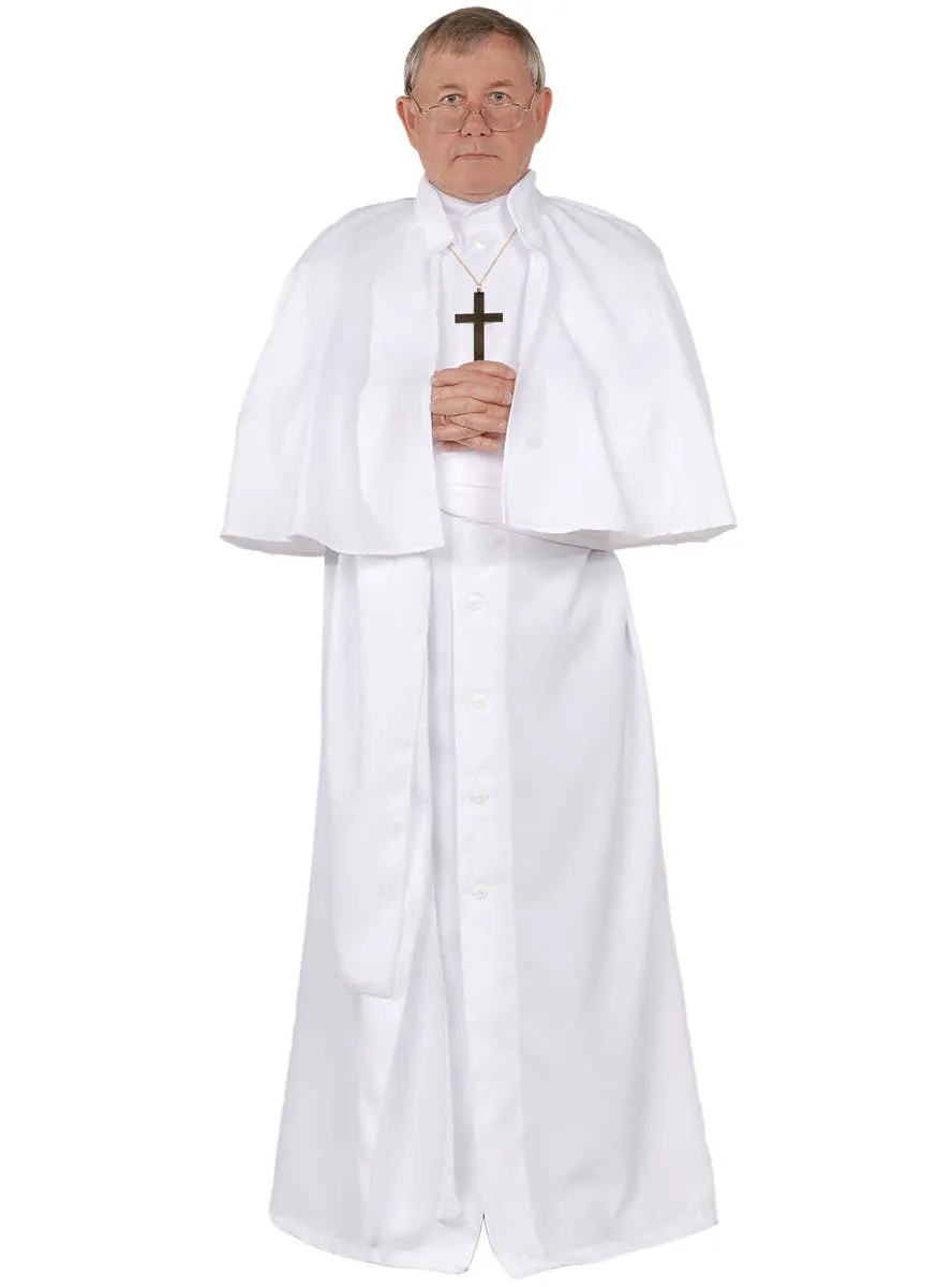 Religious Catholic Pope Plus Size Mens Fancy Dress Costume