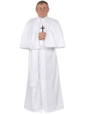 Religious Catholic Pope Plus Size Mens Fancy Dress Costume