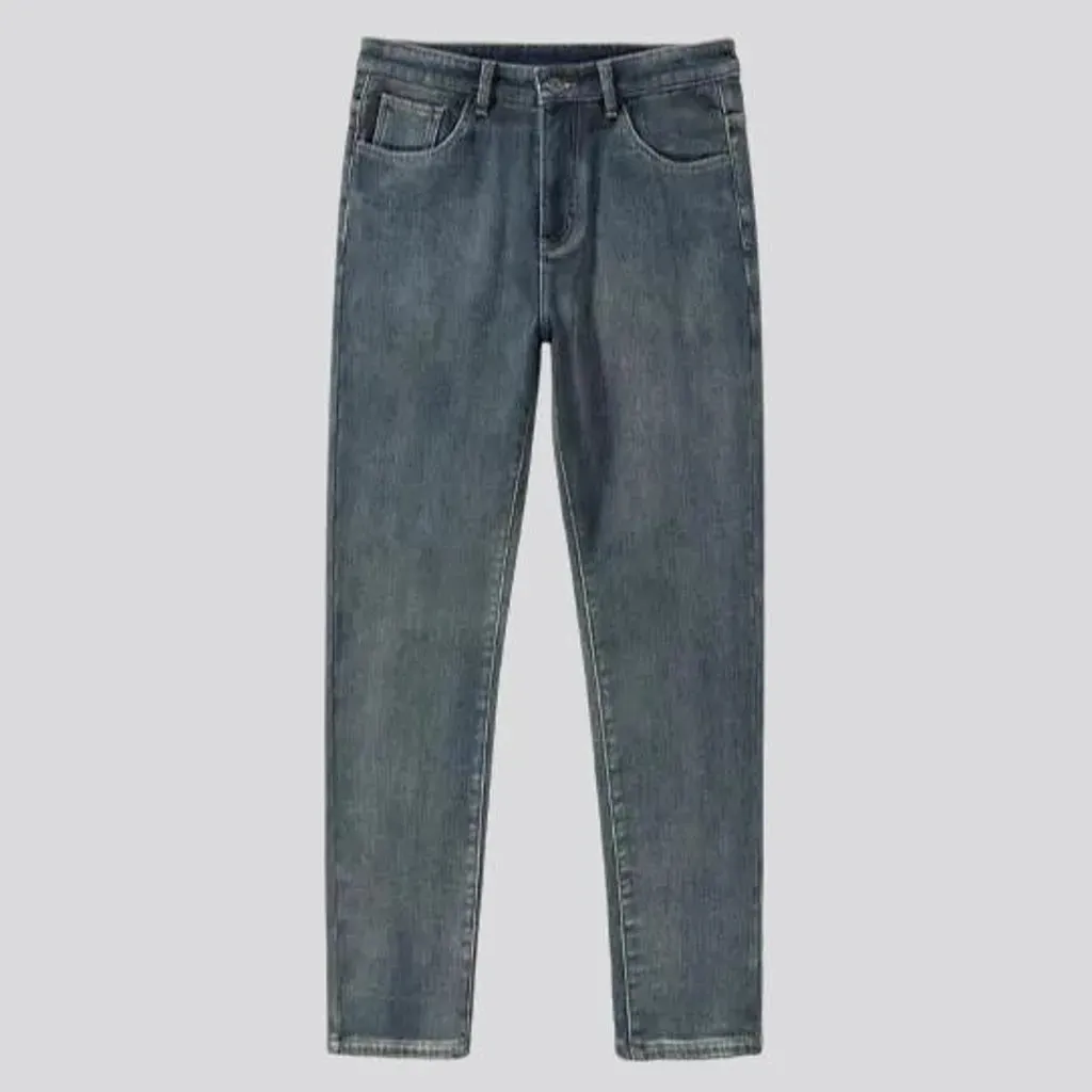 Retro elastic 90s men's jeans