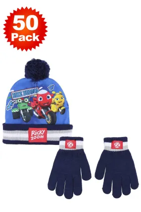 Ricky Zoom Winter Hat and Gloves For Kids - 50/100 Pack