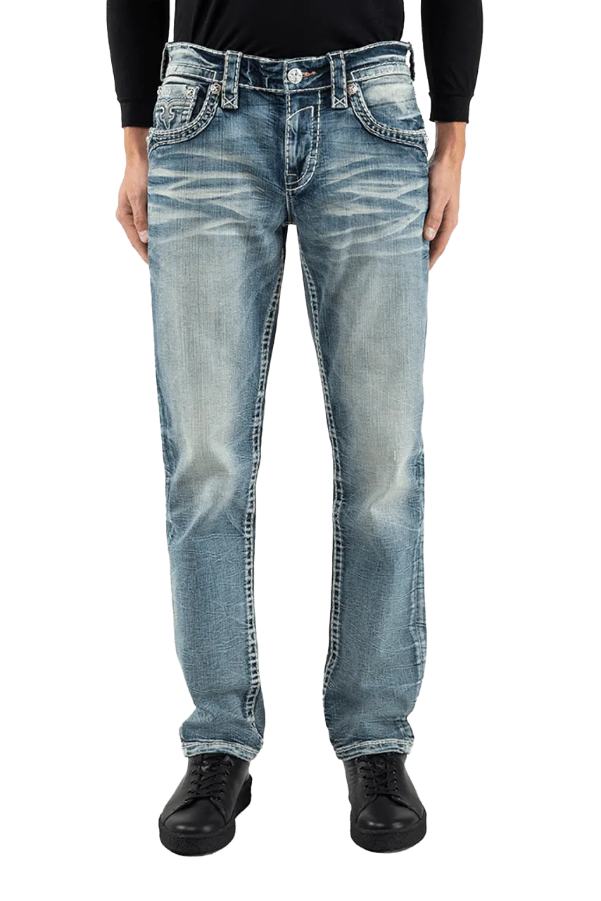 Rock Revival Men's Greyton A208r Alt Straight Jeans