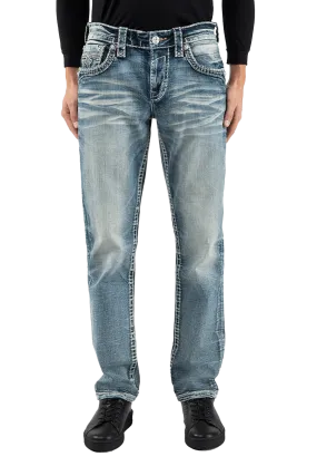 Rock Revival Men's Greyton A208r Alt Straight Jeans