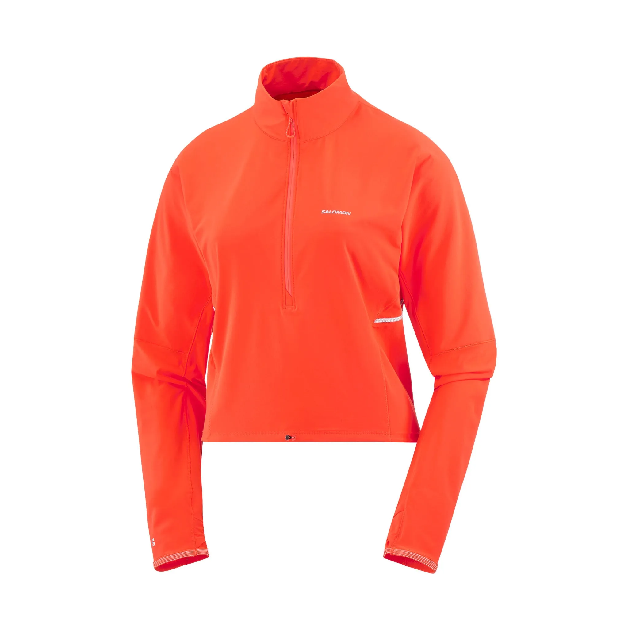 Salomon | Women's Sense Aero Hybrid Cropped Half Zip Midlayer