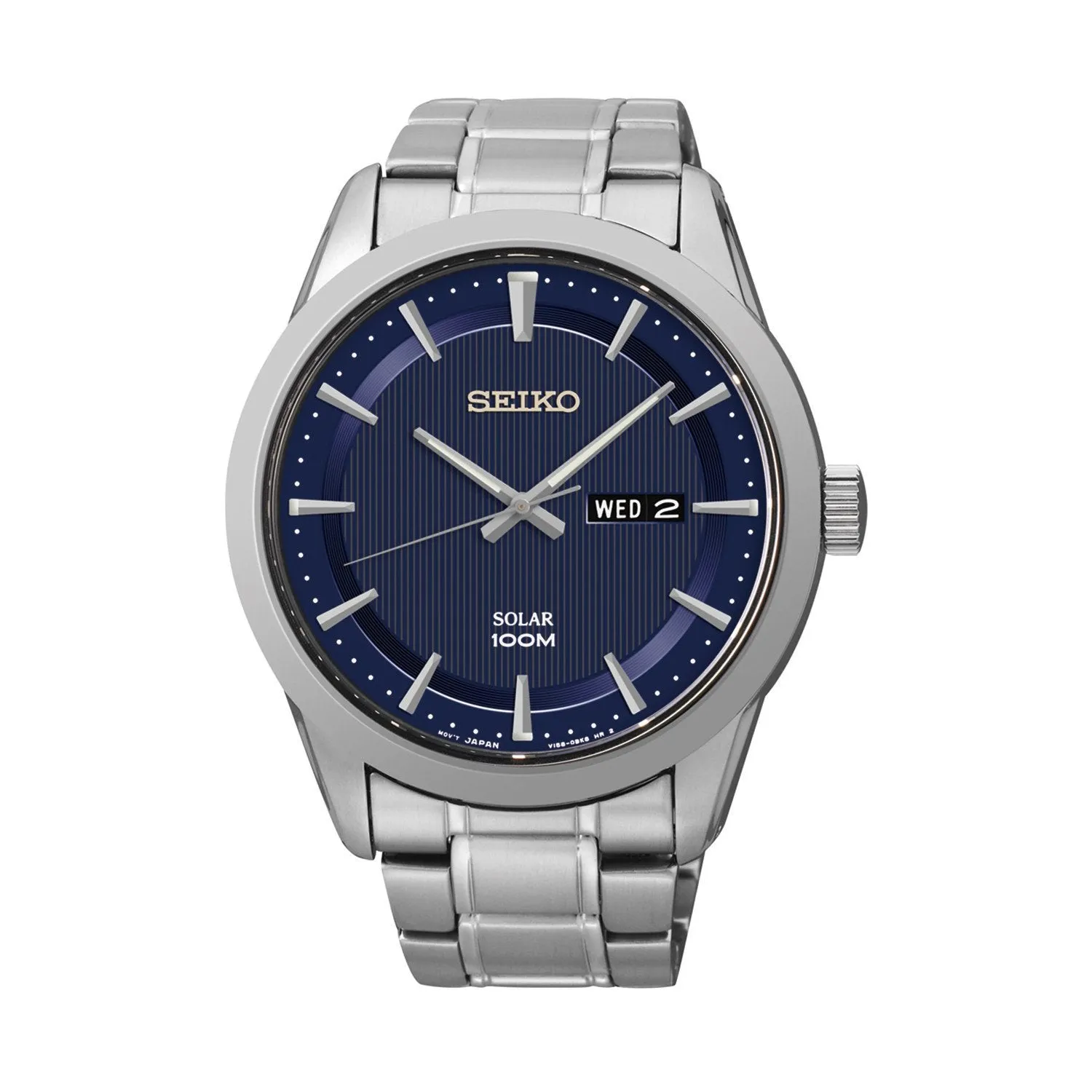 Seiko Mens Silvertone Analog Dress Watch