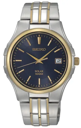 Seiko Mens Solar Two Tone Dress Watch