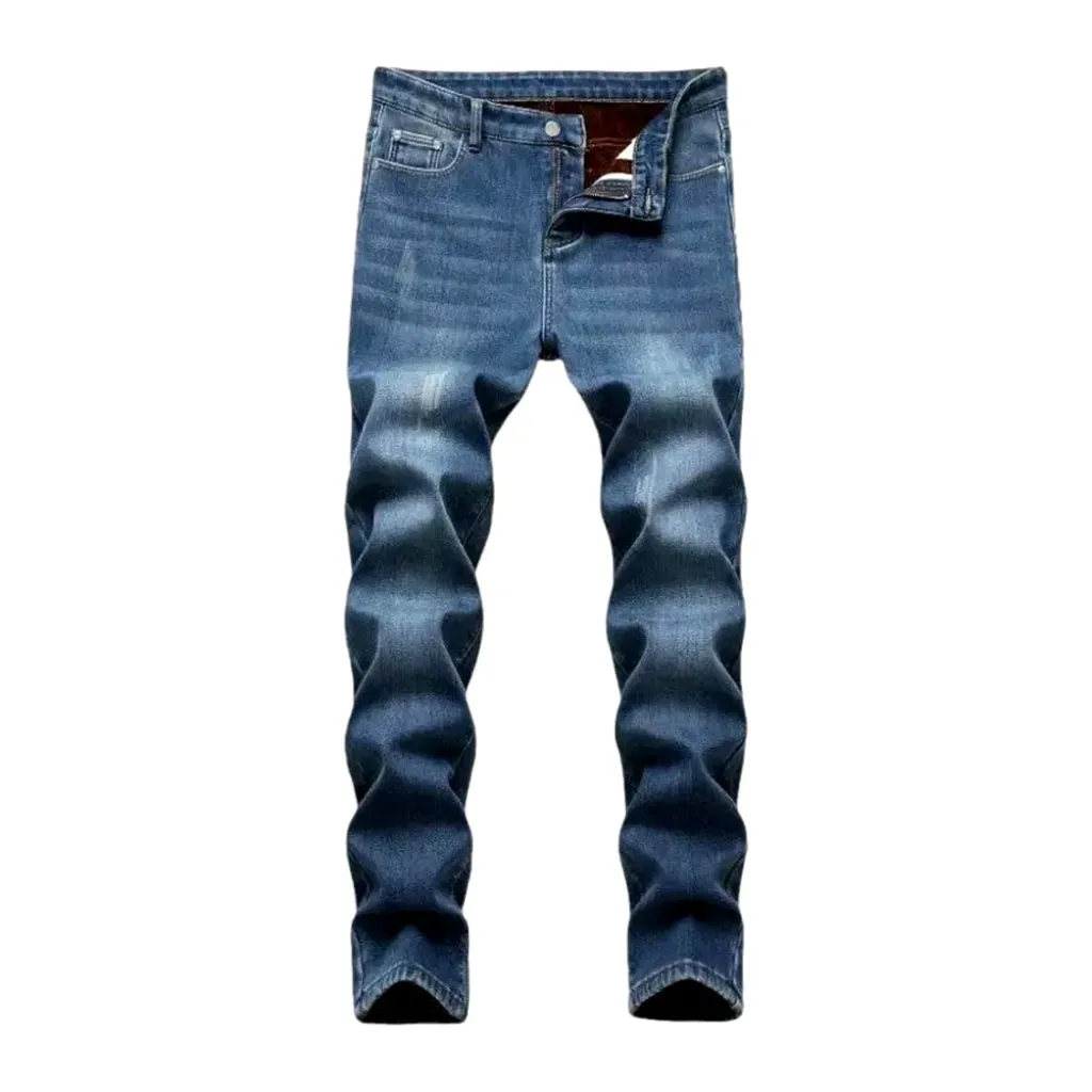 Skinny fit grinded men's jeans