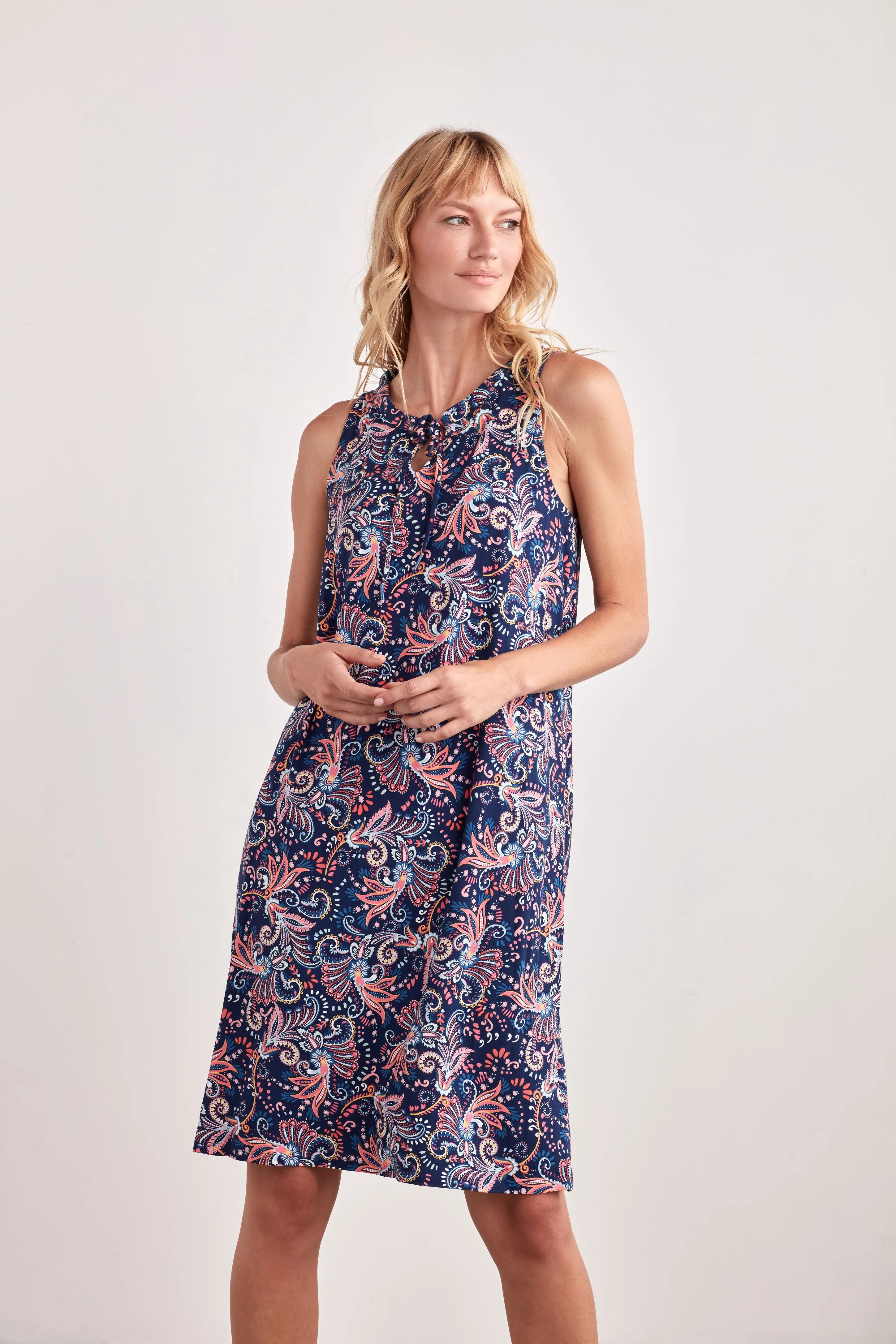 SLEEVELESS MIDI SLEEP DRESS