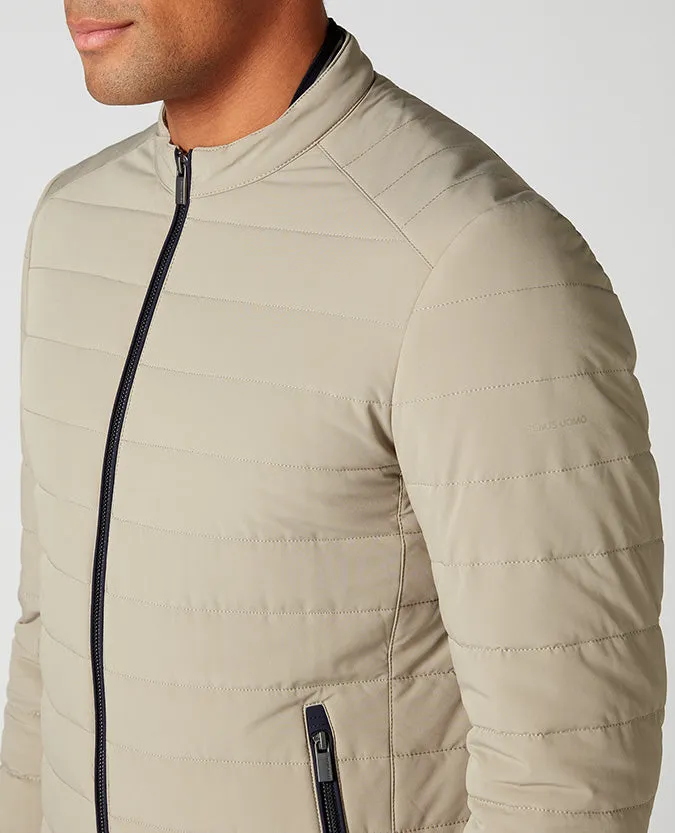 Slim Fit Quilted Casual Coat