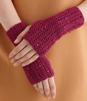 Sparkling Crochet Wristers Pattern