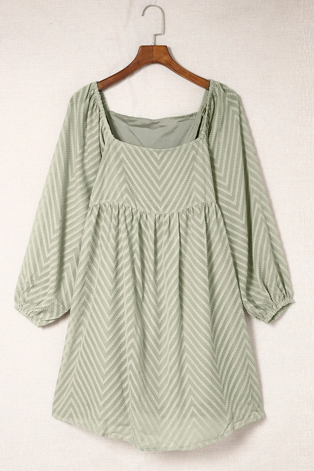 Square Neck Puff Sleeve Dress