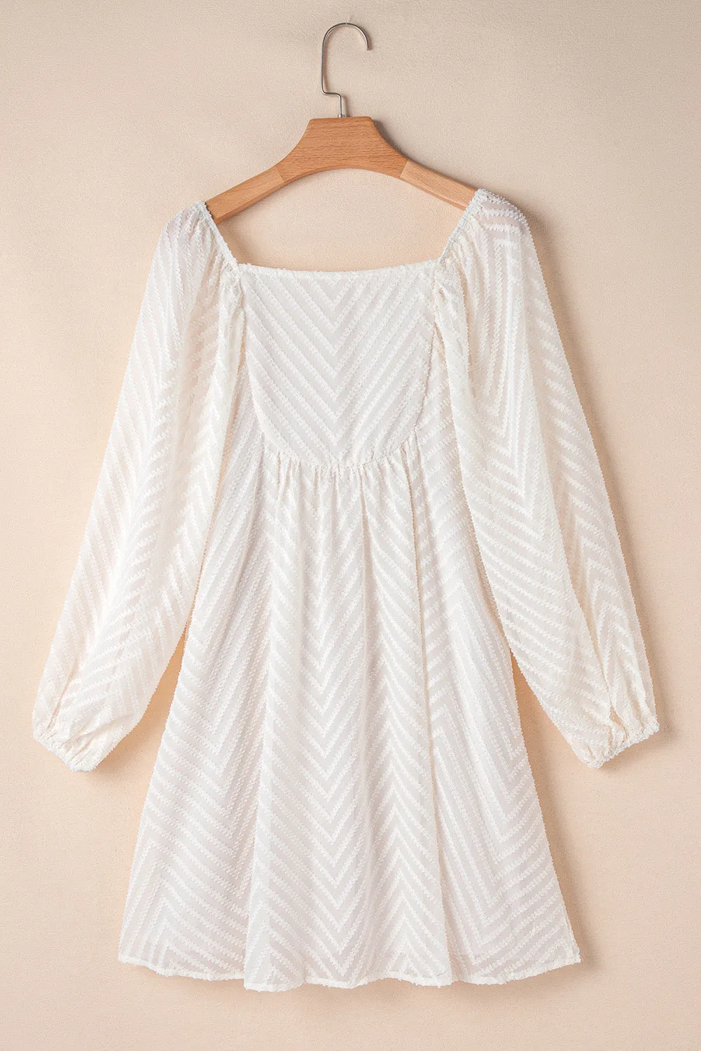 Square Neck Puff Sleeve Dress