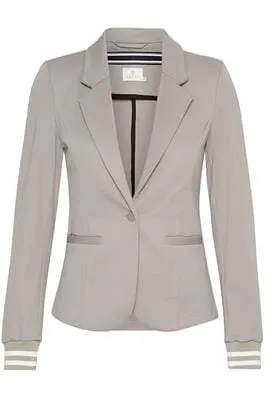 STRIPED CUFF SPORTY GREY BLAZER