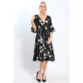 Teaberry - Floral Wrap Top Dress