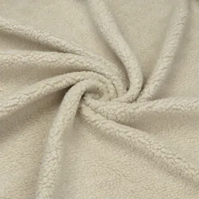 Teddy Fleece Coating  - Light Cream