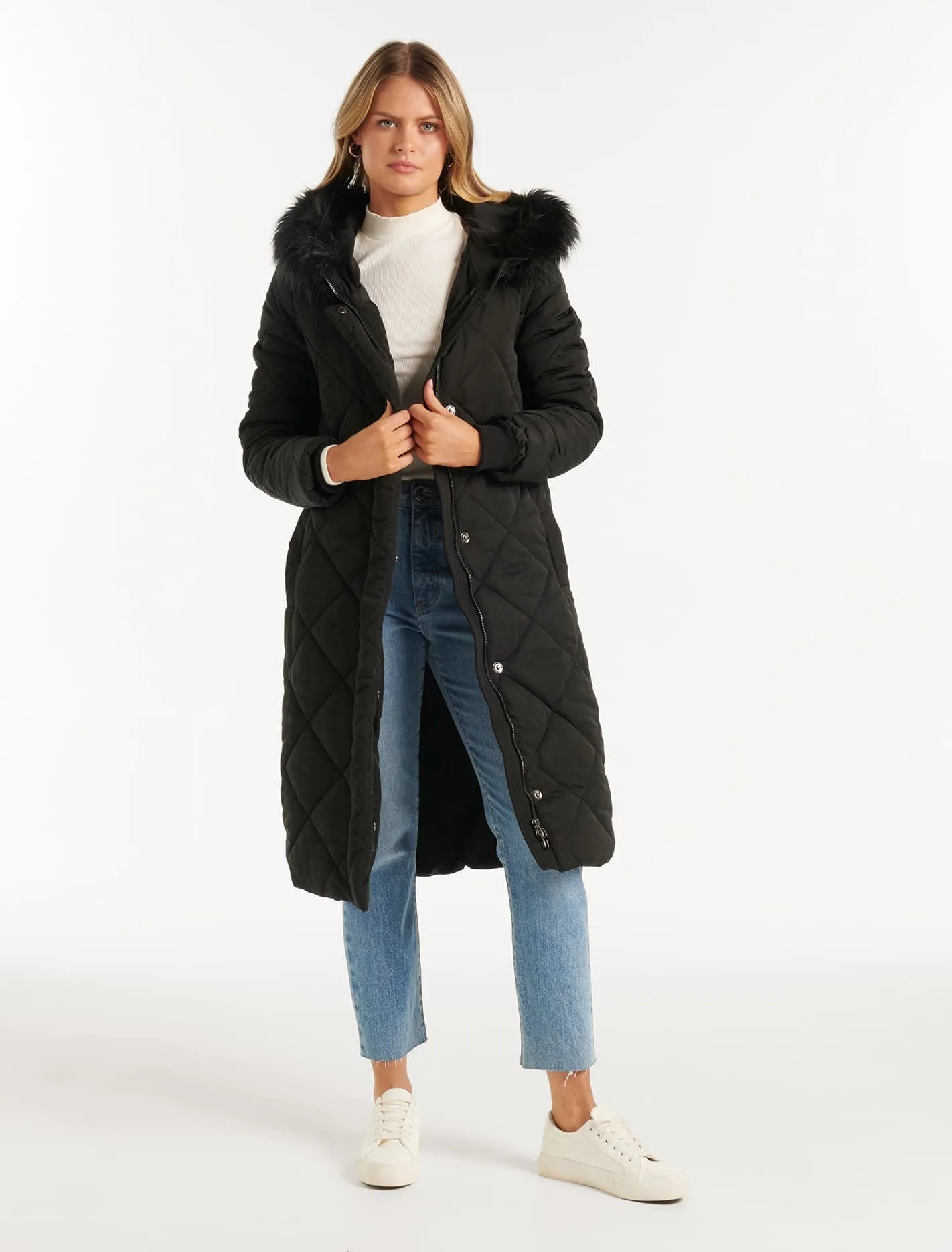 Tessa Quilted Longline Puffer Jacket