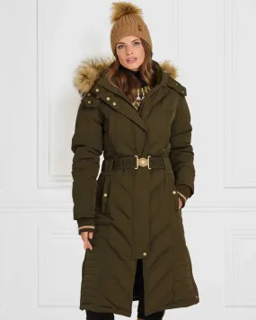 The Charlotte Longline Coat - Khaki