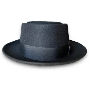 THE FLAMEKEEPERS HAT CLUB BLACK IVY PORK PIE FEDORA